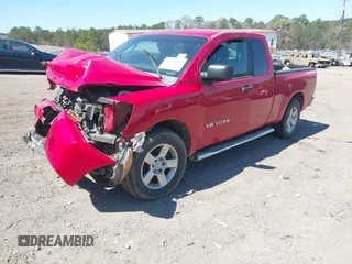 2008 Nissan Titan SE with VIN 1N6BA06A58N352220, listed as a IAAI auction lot 41857113 with Not Provided miles. Bid and sale history available at carsss.com. Image 2.