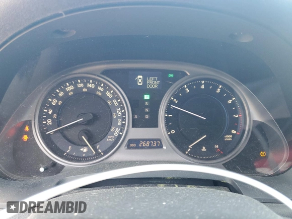 2006 Lexus IS 250 with VIN JTHCK262565003403, listed as a Copart auction lot 57654435 with 268,737 mi miles and Clean title. Bid and sale history available at DreamBid. Image 9.