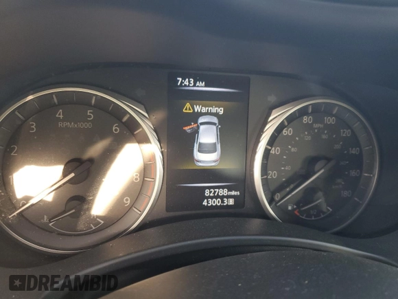 2021 Infiniti Q50 Red Sport 400 with VIN JN1FV7DP8MM850097, listed as a Copart auction lot 48663665 with 82,788 mi miles and Salvage Title. Bid and sale history available at DreamBid. Image 9.