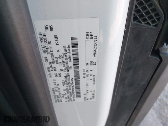 2017 Ford Transit XL with VIN 1FBZX2ZM1HKA04972, listed as a IAAI auction lot 41461280 with 62,871 mi miles and . Bid and sale history available at DreamBid. Image 9.