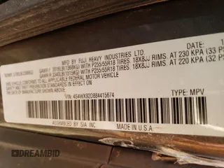 2008 Subaru Tribeca Limited с VIN 4S4WX92D884415674, выставлен на аукционе Copart как лот 75326764 с пробегом 240 815 миль миль и На запчасти • Non repairable. История ставок и продаж доступна на DreamBid. Изображение 13.