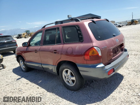 2004 Hyundai Santa Fe with VIN KM8SB12B74U770505, listed as a Copart auction lot 62756304 with 0 mi miles and Salvage Title. Bid and sale history available at carsss.com. Image 2.