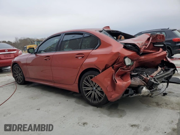 2022 BMW 3 Series M340i with VIN 3MW5U7J04N8C25002, listed as a Copart auction lot 86697464 with 0 mi miles and Salvage Title. Bid and sale history available at carsss.com. Image 2.