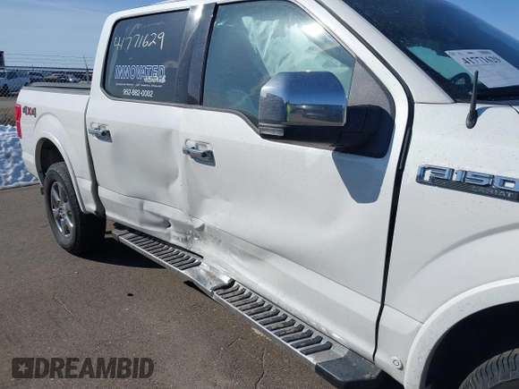 2020 Ford F-150 XL with VIN 1FTEW1E4XLKE95564, listed as a IAAI auction lot 41771629 with 125,333 mi miles and . Bid and sale history available at DreamBid. Image 6.
