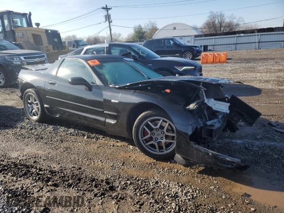 2004 Chevrolet Corvette Z06 with VIN 1G1YY12S545126937, listed as a Copart auction lot 85366444 with 0 mi miles and Salvage Title. Bid and sale history available at carsss.com. Image 4.