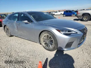 2022 Lexus LS with VIN JTHD51FF6N5015714, listed as a Copart auction lot 77466384 with 27,167 mi miles and Salvage Title. Bid and sale history available at carsss.com. Image 4.