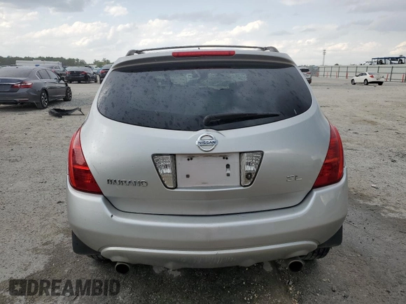 2005 Nissan Murano SE with VIN JN8AZ08TX5W315681, listed as a Copart auction lot 52791315 with 203,420 mi miles and Salvage Title. Bid and sale history available at DreamBid. Image 6.