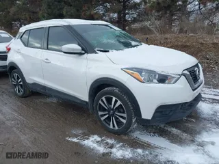 2018 Nissan Kicks S with VIN 3N1CP5CU9JL522296, listed as a IAAI auction lot 41606486 with 93,352 mi miles. Bid and sale history available at carsss.com. Image 1.