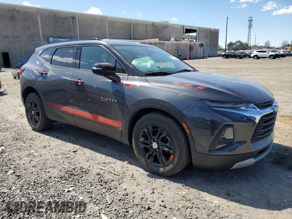 2021 Chevrolet Blazer LT with VIN 3GNKBDRS8MS511198, listed as a Copart auction lot 50725005 with 107,431 mi miles and Salvage title. Bid and sale history available at DreamBid. Image 4.