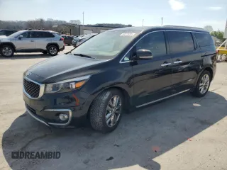 2017 Kia Sedona SX-L with VIN KNDME5C17H6334376, listed as a Copart auction lot 50873095 with 152,544 mi miles and Salvage Title. Bid and sale history available at carsss.com. Image 1.