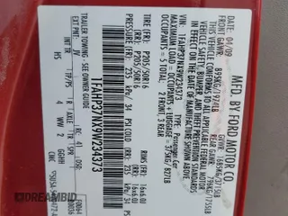 2009 Ford Focus SEL with VIN 1FAHP37NX9W234373, listed as a Copart auction lot 51001635 with 0 mi miles and Salvage Title. Bid and sale history available at carsss.com. Image 13.