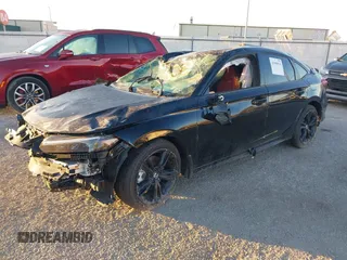 2025 Honda Civic Si z VIN 2HGFE1E56SH473441, wystawiony jako IAAI lot #41589933 z przebiegiem 493 mil mil oraz . Historia ofert i sprzedaży dostępna na DreamBid. Obrazek 2.
