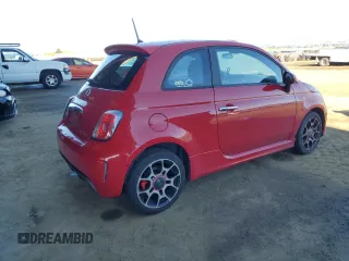 2015 FIAT 500 Turbo with VIN 3C3CFFHH4FT690327, listed as a Copart auction lot 46177695 with 47,815 mi miles and Clean Title. Bid and sale history available at carsss.com. Image 3.