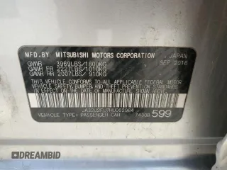 2017 Mitsubishi Lancer ES z VIN JA32U2FU7HU002964, wystawiony jako Copart lot #54686735 z przebiegiem 78 094 mil mil oraz Szkoda całkowita • Salvage title. Historia ofert i sprzedaży dostępna na DreamBid. Obrazek 13.