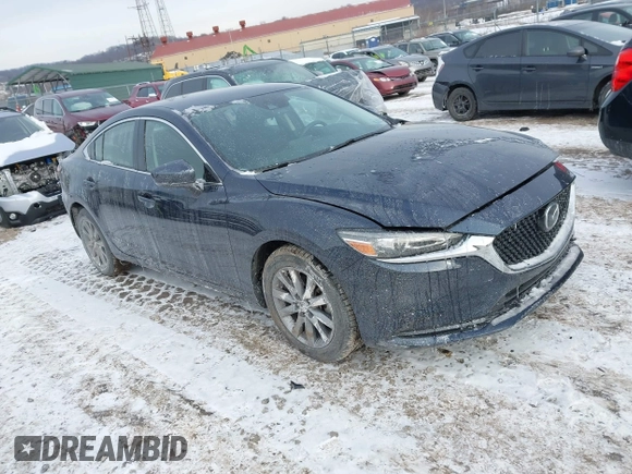 2021 Mazda 6 Sport with VIN JM1GL1UM5M1600618, listed as a IAAI auction lot 41395706 with 14,576 mi miles. Bid and sale history available at carsss.com. Image 1.