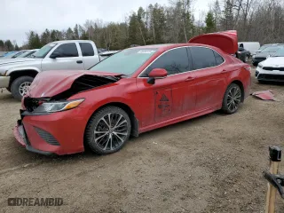 2020 Toyota Camry SE with VIN 4T1J11AK9LU350839, listed as a Copart auction lot 48998125 with 216,530 mi miles and Salvage Title. Bid and sale history available at carsss.com. Image 1.