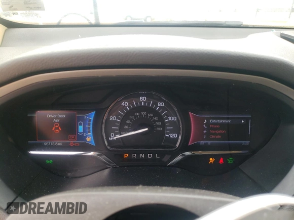 2014 Lincoln MKZ Hybrid with VIN 3LN6L2LU4ER808818, listed as a Copart auction lot 57411395 with 95,775 mi miles and Salvage title. Bid and sale history available at DreamBid. Image 9.