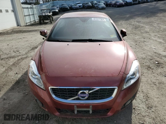 2012 Volvo C70 T5 with VIN YV1672MC9CJ126288, listed as a Copart auction lot 51317364 with 95,626 mi miles and Clean Title. Bid and sale history available at carsss.com. Image 5.