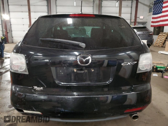 2011 Mazda CX-7 i Sport with VIN JM3ER2BM8B0366483, listed as a Copart auction lot 41580335 with 96,310 mi miles and Salvage Title. Bid and sale history available at carsss.com. Image 6.