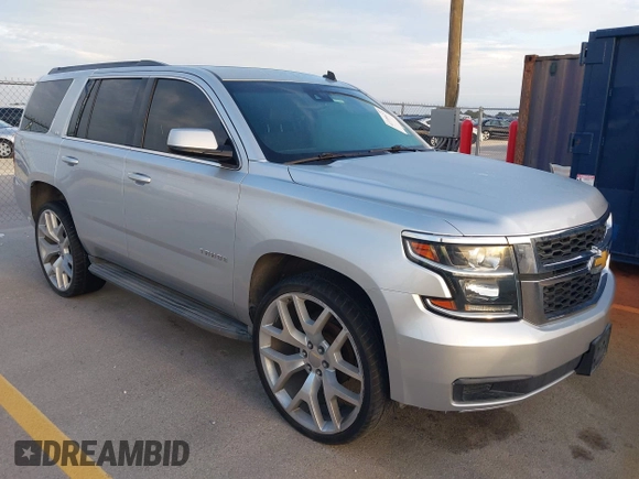 2015 Chevrolet Tahoe LT with VIN 1GNSCBKC2FR232095, listed as a IAAI auction lot 42718627 with 174,130 mi miles and . Bid and sale history available at DreamBid. Image 1.