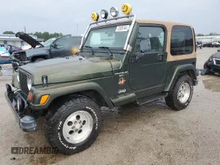 1997 Jeep Wrangler Sahara with VIN 1J4FY49SXVP453369, listed as a Copart auction lot 72826744 with 145,852 mi miles and Salvage Title. Bid and sale history available at carsss.com. Image 1.