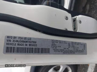 2021 Jeep Compass Latitude with VIN 3C4NJDBB6MT537568, listed as a IAAI auction lot 42528180 with 74,003 mi miles and . Bid and sale history available at DreamBid. Image 9.