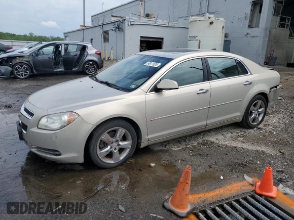 2012 Chevrolet Malibu 2LT with VIN 1G1ZD5E0XCF187498, listed as a Copart auction lot 54817625 with 65,875 mi miles and Salvage Title. Bid and sale history available at DreamBid. Image 1.