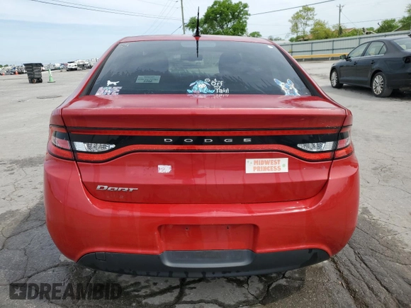 2013 Dodge Dart SE with VIN 1C3CDFAA0DD175749, listed as a Copart auction lot 54197765 with 130,888 mi miles and Salvage Title. Bid and sale history available at carsss.com. Image 6.