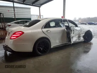 2018 Mercedes-Benz S 63 AMG with VIN WDDUG8JB2JA343602, listed as a Copart auction lot 84506804 with 103,928 mi miles and Salvage title. Bid and sale history available at DreamBid. Image 3.