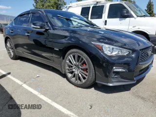2018 Infiniti Q50 RED SPORT 400 with VIN JN1FV7AR7JM481086, listed as a Copart auction lot 49789064 with 92,296 mi miles and Clean Title. Bid and sale history available at carsss.com. Image 4.