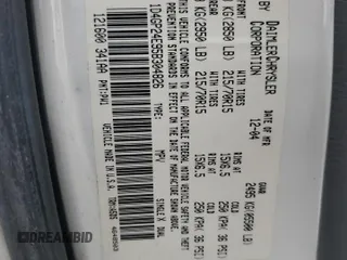 2005 Dodge Caravan SE z VIN 1D4GP24E95B304826, wystawiony jako Copart lot #58376375 z przebiegiem 160 871 mil mil oraz Szkoda całkowita • Salvage title. Historia ofert i sprzedaży dostępna na DreamBid. Obrazek 13.
