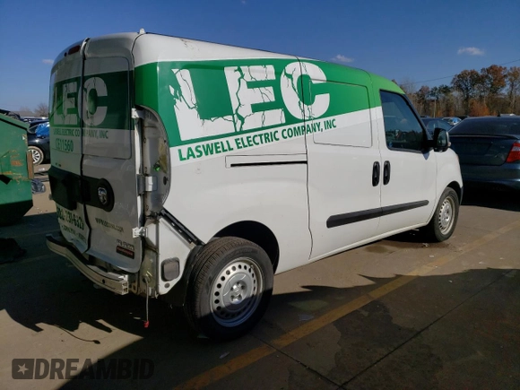 2017 Ram ProMaster City Cargo Tradesman with VIN ZFBERFAB8H6G20138, listed as a Copart auction lot 74886313 with 77,272 mi miles and . Bid and sale history available at DreamBid. Image 3.