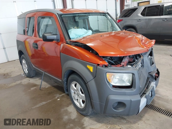 2004 Honda Element EX with VIN 5J6YH28554L032285, listed as a IAAI auction lot 42563437 with 165,036 mi miles and . Bid and sale history available at DreamBid. Image 1.