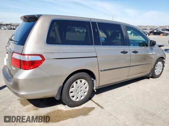 2006 Honda Odyssey LX with VIN 5FNRL38206B125208, listed as a Copart auction lot 49912615 with 174,599 mi miles and Salvage Title. Bid and sale history available at carsss.com. Image 3.