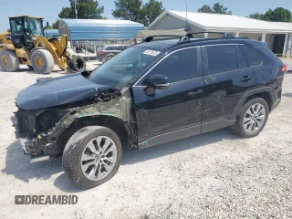 2022 Toyota RAV4 XLE Premium with VIN 2T3A1RFV7NW296422, listed as a Copart auction lot 56755025 with 44,934 mi miles and Salvage title. Bid and sale history available at DreamBid. Image 1.