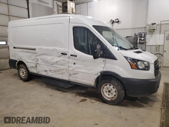 2019 Ford Transit with VIN 1FTYE2CM7KKB51357, listed as a Copart auction lot 52594215 with 94,789 mi miles and Salvage title. Bid and sale history available at DreamBid. Image 4.