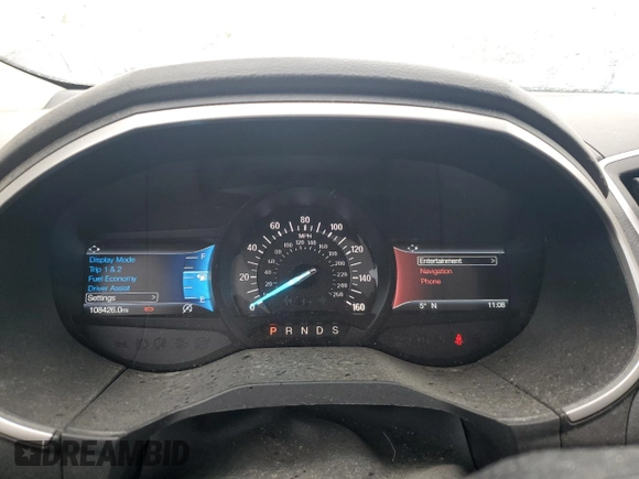 2019 Ford Edge SEL with VIN 2FMPK4J98KBB28920, listed as a Copart auction lot 56984775 with 108,426 mi miles and Salvage title. Bid and sale history available at DreamBid. Image 9.
