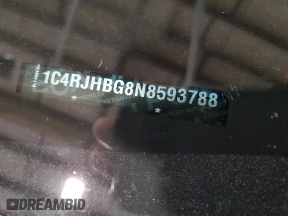 2022 Jeep Grand Cherokee Limited с VIN 1C4RJHBG8N8593788, выставлен на аукционе Copart как лот 59116135 с пробегом 25 321 миль миль и Списание • Salvage title. История ставок и продаж доступна на DreamBid. Изображение 13.