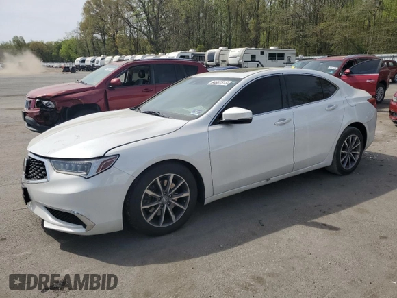 2019 Acura TLX with VIN 19UUB1F33KA007915, listed as a Copart auction lot 54687515 with 92,335 mi miles and Salvage title. Bid and sale history available at DreamBid. Image 1.
