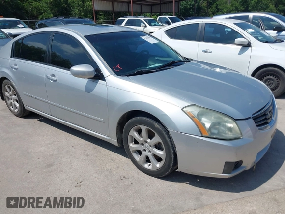 2008 Nissan Maxima SE with VIN 1N4BA41E28C838523, listed as a IAAI auction lot 42433863 with 148,473 mi miles and . Bid and sale history available at DreamBid. Image 1.