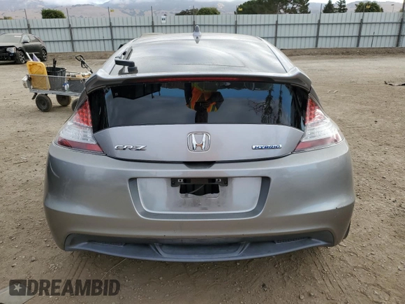 2011 Honda CR-Z with VIN JHMZF1D45BS001840, listed as a Copart auction lot 78539944 with 165,220 mi miles and Salvage Title. Bid and sale history available at DreamBid. Image 6.