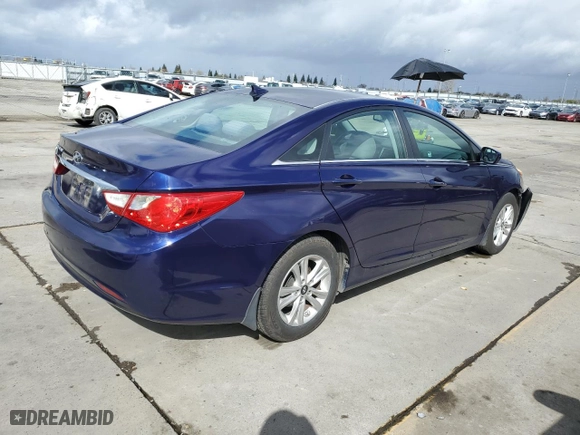 2013 Hyundai Sonata GLS PZEV with VIN 5NPEB4AC7DH679659, listed as a Copart auction lot 49419535 with 96,933 mi miles and Salvage Title. Bid and sale history available at carsss.com. Image 3.