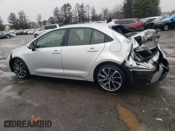 2020 Toyota Corolla SE with VIN JTDS4RCE4LJ021618, listed as a Copart auction lot 47934875 with 88,950 mi miles and Salvage Title. Bid and sale history available at DreamBid. Image 2.