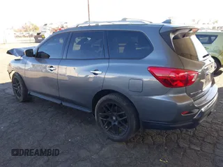 2019 Nissan Pathfinder SL with VIN 5N1DR2MN3KC590250, listed as a IAAI auction lot 41295078 with 104,501 mi miles and . Bid and sale history available at DreamBid. Image 3.