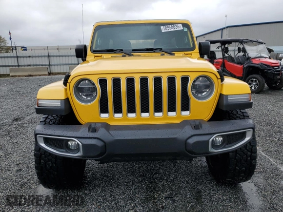 2019 Jeep Wrangler Unlimited Sahara with VIN 1C4HJXEN2KW523906, listed as a Copart auction lot 50950035 with 98,013 mi miles and Salvage Title. Bid and sale history available at carsss.com. Image 5.