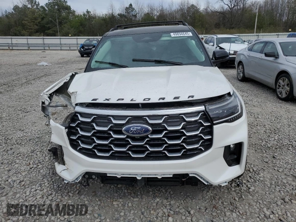 2025 Ford Explorer Platinum with VIN 1FMWK8HC5SGA65983, listed as a Copart auction lot 49856645 with 3,870 mi miles and Salvage title. Bid and sale history available at DreamBid. Image 5.