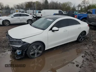 2021 Mercedes-Benz CLA 250 with VIN W1K5J4GB3MN161958, listed as a Copart auction lot 53037435 with 34,447 mi miles and Salvage title. Bid and sale history available at DreamBid. Image 1.