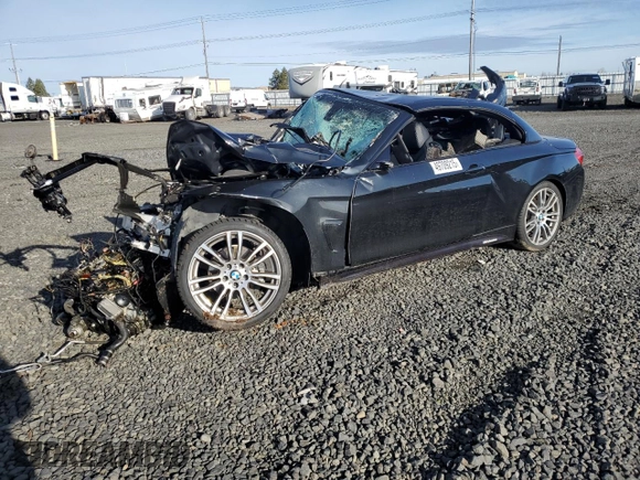 2015 BMW 4 Series 428i with VIN WBA3V7C59FP772153, listed as a Copart auction lot 49709215 with Not Provided miles and Salvage Title. Bid and sale history available at carsss.com. Image 1.