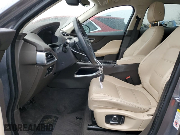 2020 Jaguar F-Pace 25t Prestige with VIN SADCK2FX8LA623683, listed as a Copart auction lot 49636174 with 56,973 mi miles and Salvage title. Bid and sale history available at DreamBid. Image 7.