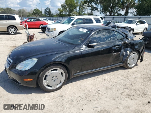 2002 Lexus SC 430 z VIN JTHFN48Y220003450, wystawiony jako Copart lot #72536324 z przebiegiem 114 009 mil mil oraz Nie do naprawy • Non repairable. Historia ofert i sprzedaży dostępna na DreamBid. Obrazek 1.